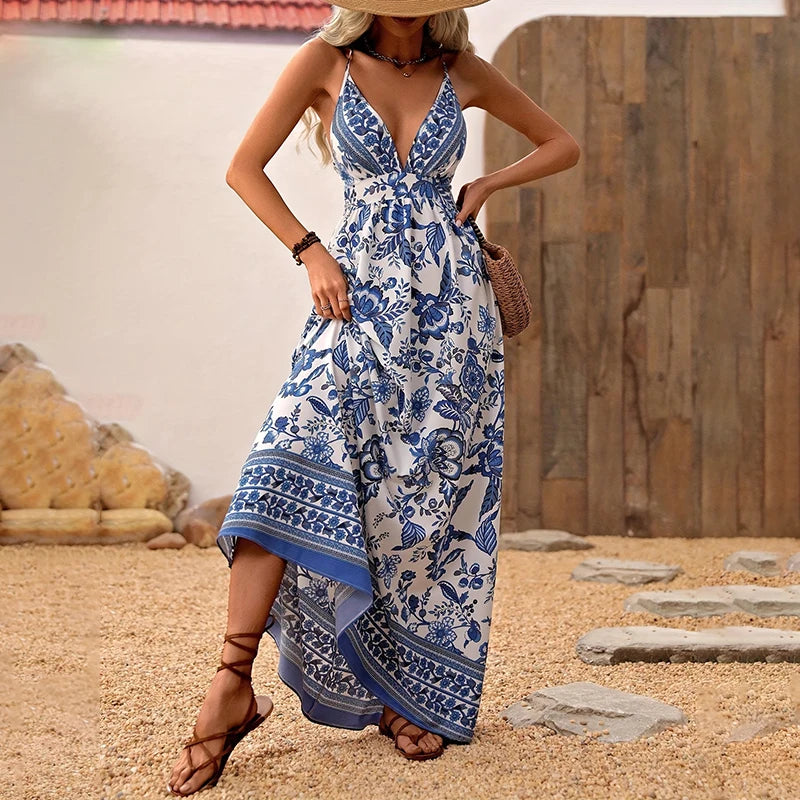 Vestido Havaiano de Alça: Leveza e Elegância para o Verão!